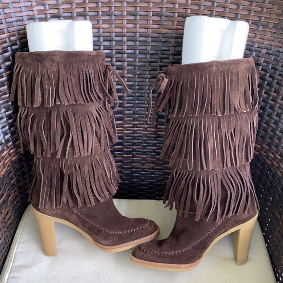 Michael Kors Suede Western Fringe Boots ( Free Shipping, Final Price) - Picture 6 of 15